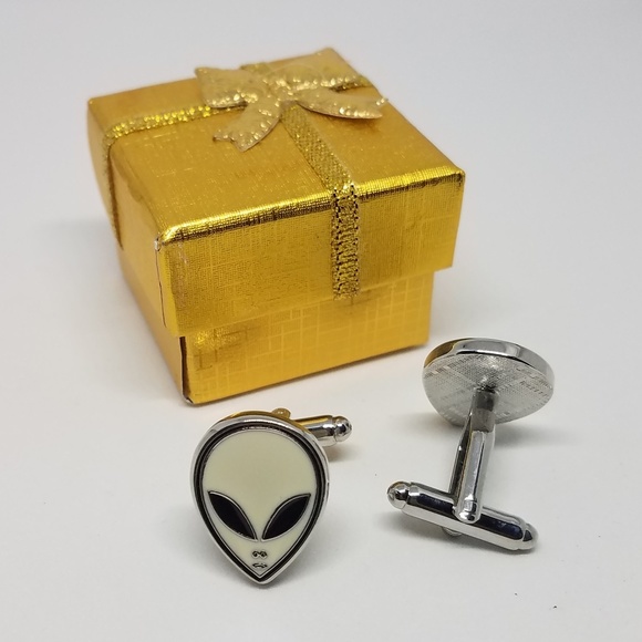 👾 Alien Cuff Links - Picture 2 of 3